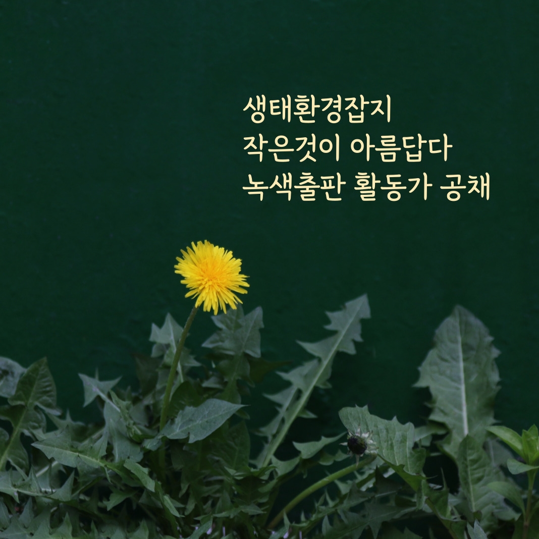 [전국][작은것이 아름답다] 녹색출판 활동가 채용합니다