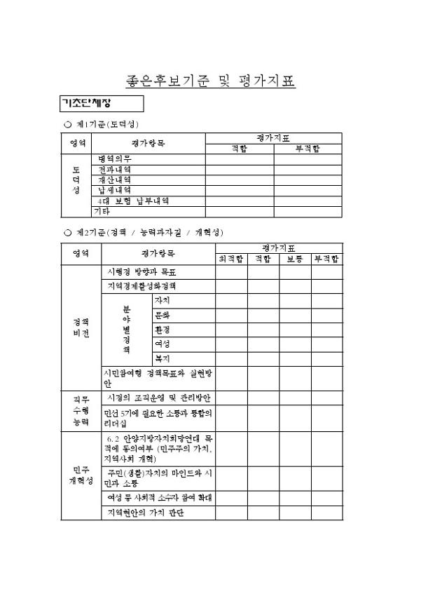 좋은후보기준 및 평가지표 양식