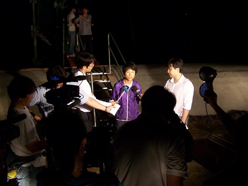 경기도 여주 4대강 사업 한강 제3공구인 이포보 고공시위 사진