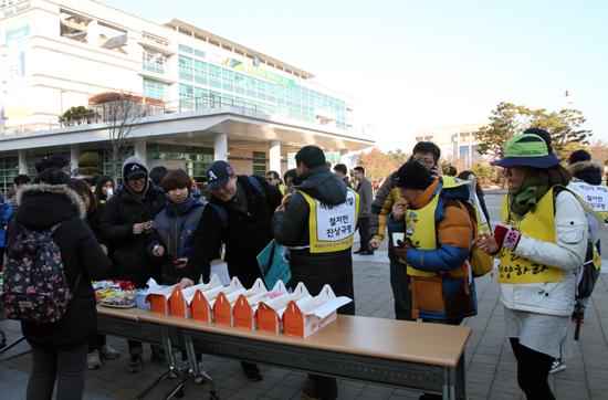 오산에 온 세월호 도보행진단