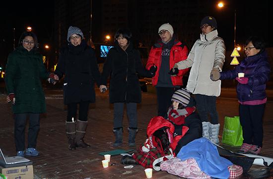 새해 첫 ‘세월호 참사 1007일 칠보마을 촛불집회’ 개최